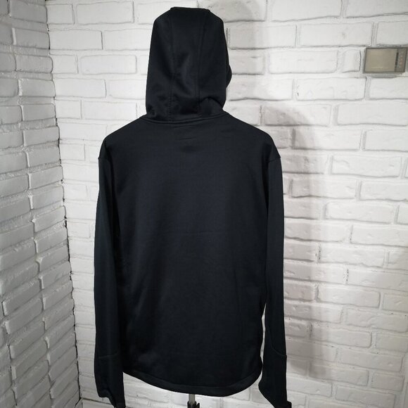 ACX Active Men's Size Large Black Fleece Lined Full Zip Hooded Jacket - Picture 11 of 12